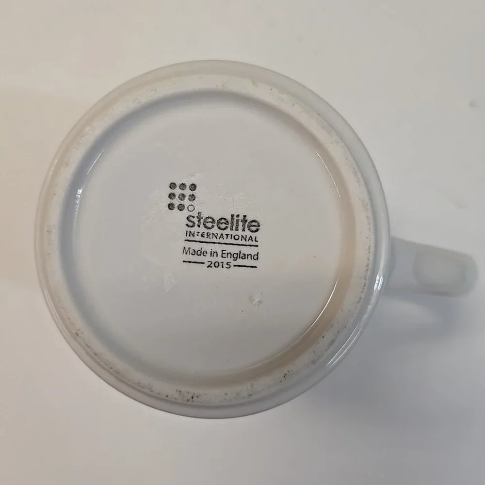 TIM HORTONS 14 oz. STEELITE INTERNATIONAL COFFEE MUG 2015 ENGLAND